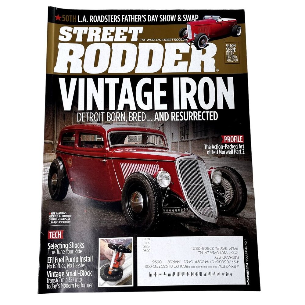 Street Rodder Magazine November 2014 u Vol 43  No 11 Car Restoration Tips Tricks